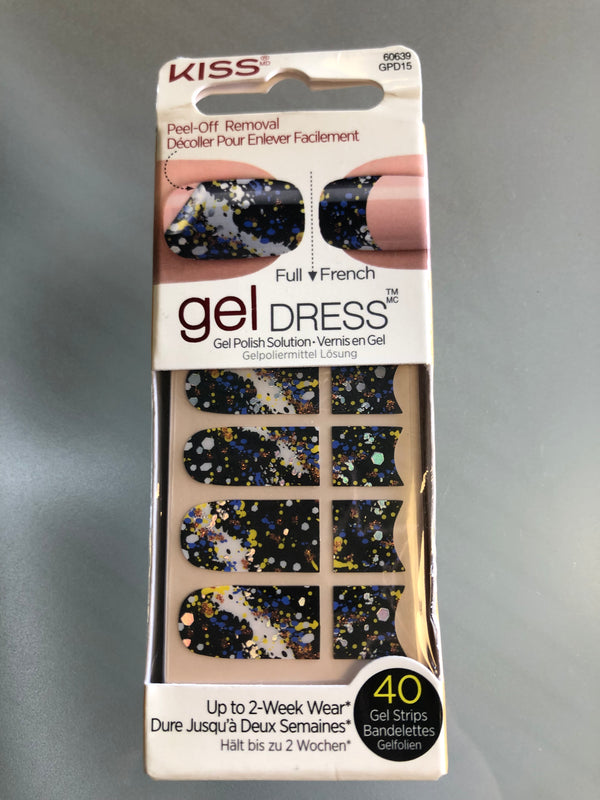 kiss - Gel dress peel-off removal full/art 40+ gel strips GPD15