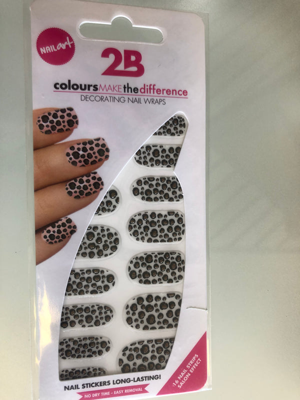 2B Colours Make The Difference decorating nail wraps  16 nails Ref 18254