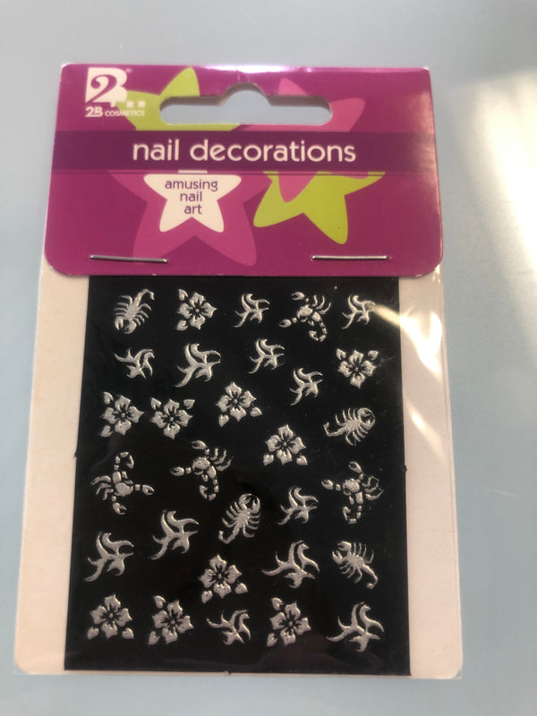 2B Colours nail decorating Stickers Scorpion