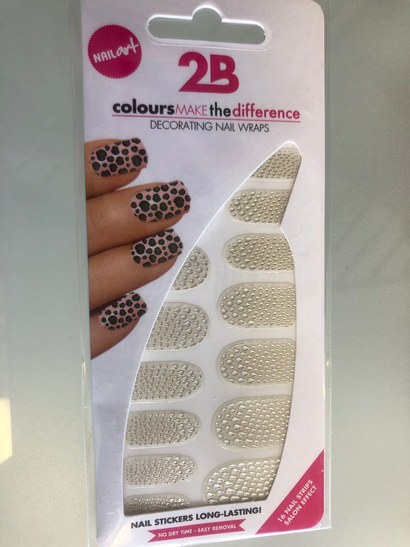 2B Colours Make The Difference decorating nail wraps  16 nails Ref 18252