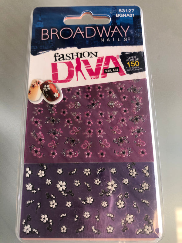 Kiss Broadway nails  Fashion Diva Nail art  Stickers Autocollants  150 st  GNA01