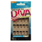 Kiss Broadway nails Fashion Diva 24 nails in 12 sizes Short length BGFD01