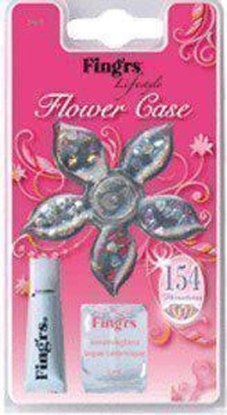 Fingr's Lifestyle  Flower Care 154 rhinestones,1 top coat, 1 huidlijm, 1 houten manicurestokje