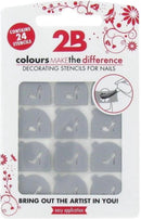 2B Colours Make The Difference decorating Stencils for nails 24 st Ref 18306
